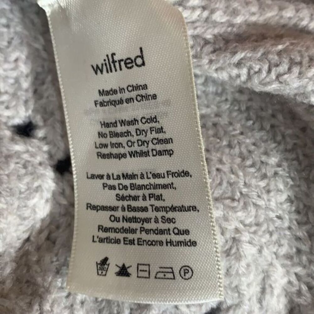 Wilfred 100% Wool Grey Sweater Top - Picture 6 of 7